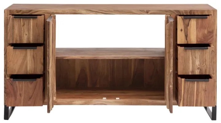 furniture-nabytek.cz - Masívny podstavec pod umývadlo Sydney Light II z akácie, lakovaný, hnedý