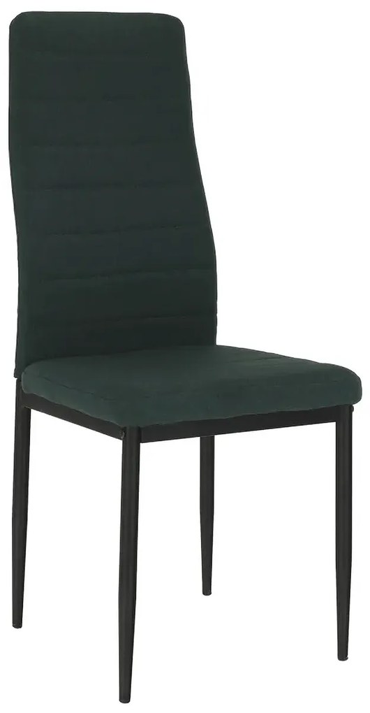 Jedálenská stolička Coleta Nova - smaragdová / čierna