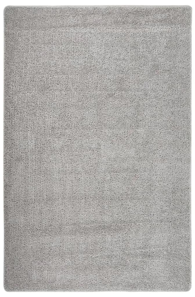 Chlpatý koberec bledosivý 200x290 cm protišmykový