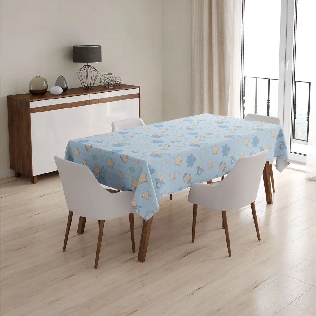 Sablio Obrus Puzzle a cumlíky - 130x170 cm