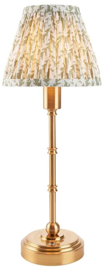 Endon 114800 - LED Stm. nabíjacia stolná lampa BURLEY LED/1,5W/5V mosadz/zelená