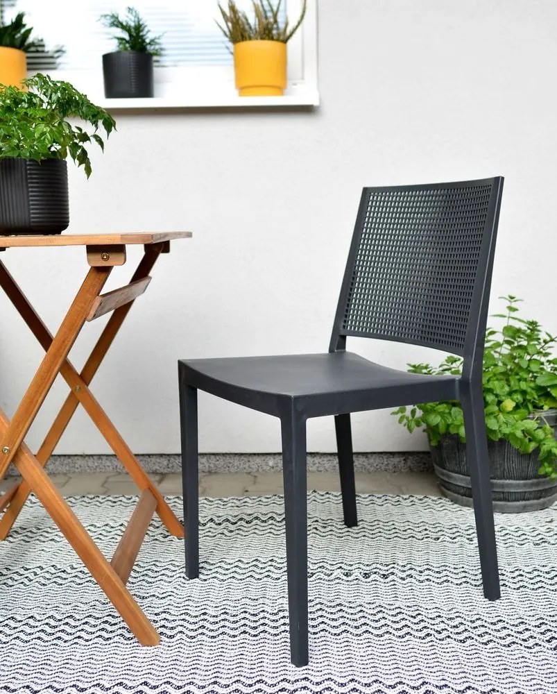 Elegantná stolička Grid - antracit