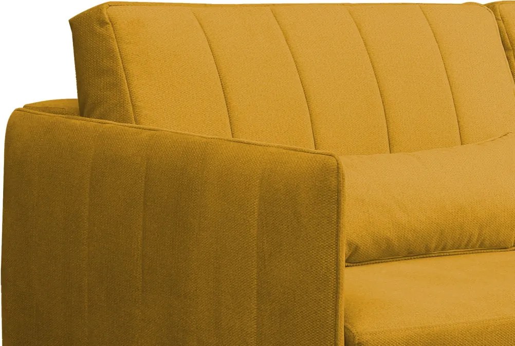 Rozkladacia pohovka Vannes, žltá látka