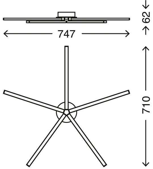 Briloner 3181-059 - LED Prisadený luster GO 5xLED/4,8W/230V