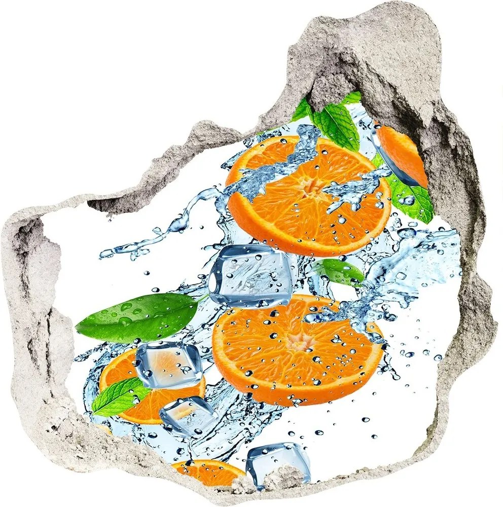 Nálepka 3D diera samolepiaca Pomaranče WallHole-75x75-piask-114418756