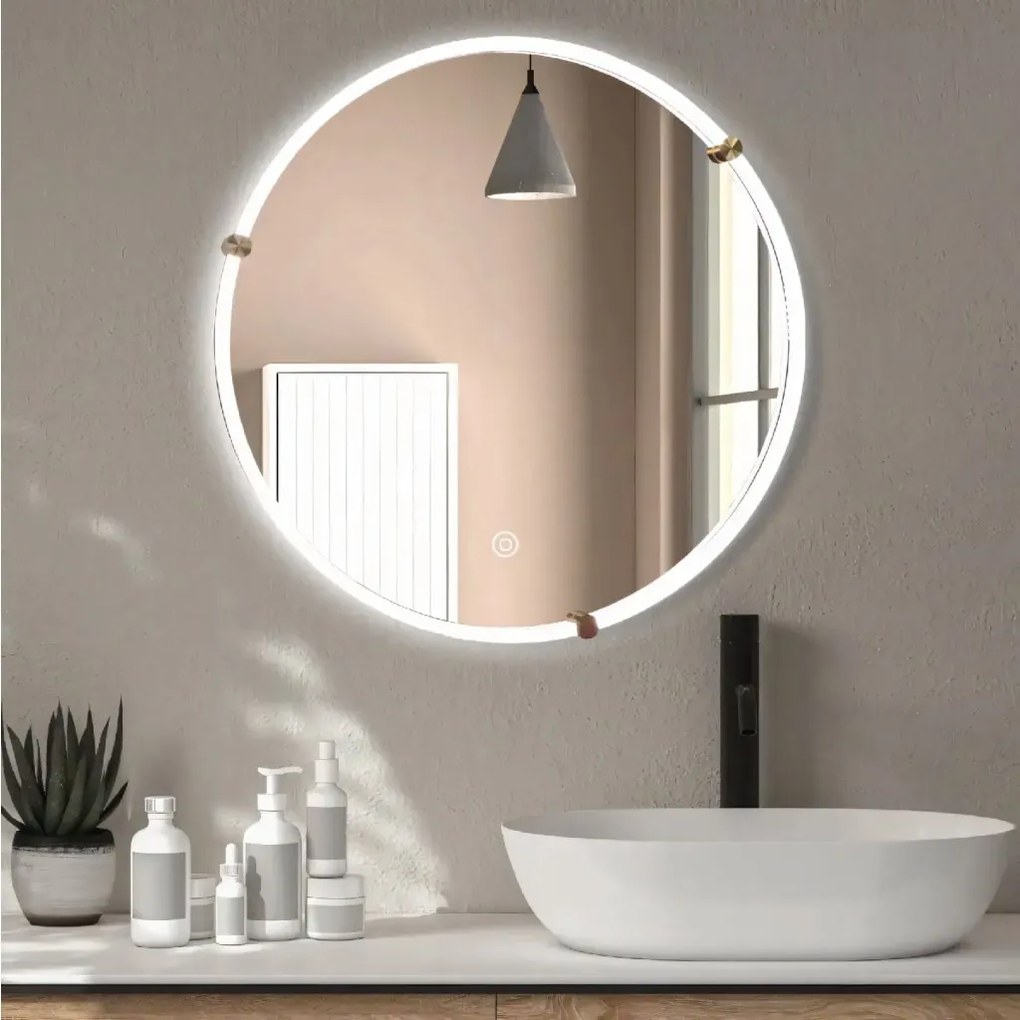 Tutumi Tutumi, LED zrkadlo 60cm, model 106, predné osvetlenie, HOM-02699