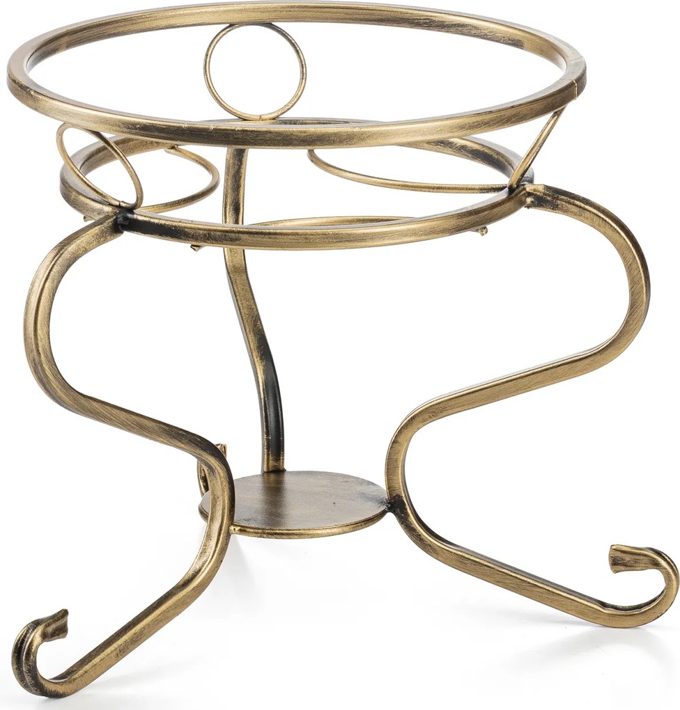 STOJAN NA KVETINÁČ GREGG 28X33 CM ZLATÁ