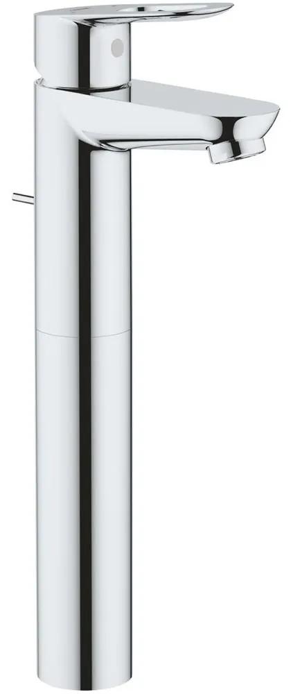GROHE BauLoop páková batéria pre umývadlové misy, s odtokovou súpravou s tiahlom, výška výtoku 247 mm, chróm, 32856000