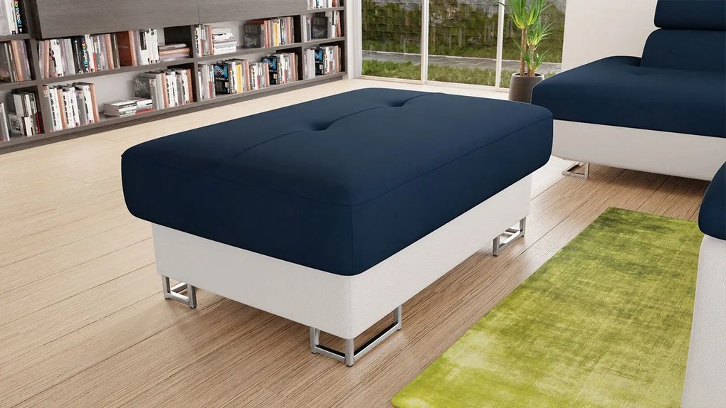 Taburetka Alvin, Dostupné poťahy: ekokoža Soft 017 (biela) + Lux 06