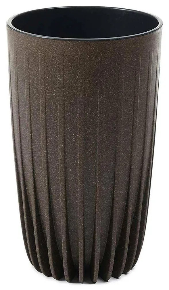 Kvetináč STRIPPED ECO III 25 cm espresso