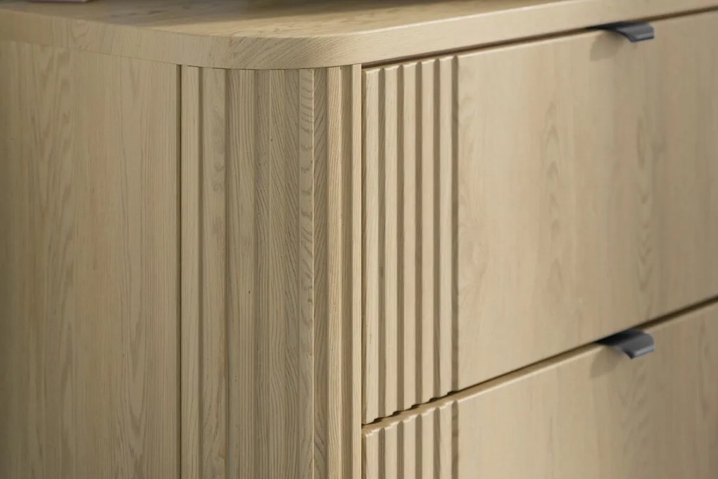 Závěsná skříňka pod umyvadlo Ovalia s deskou 120 cm dub Cremona