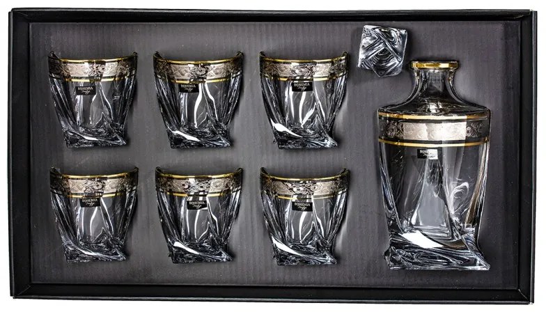 BOHEMIA QUADRO GOLD-PLATINUM WHISKY SADA 1+6 KS