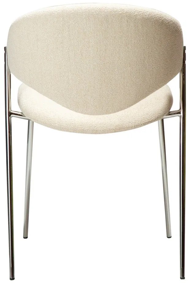 Krémovobiela čalúnená jedálenská stolička Zone – DAN-FORM Denmark