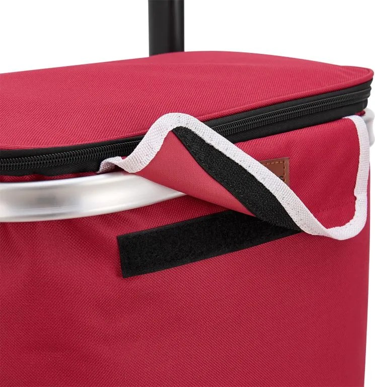 Nákupný vozík 3 v 1 – objem 56 l, červený