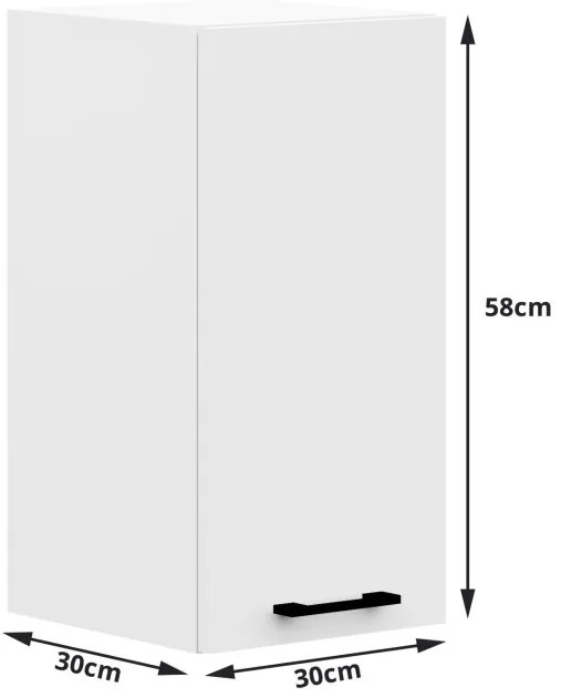 Rohová kuchynská linka OLIWIA 3 m biela