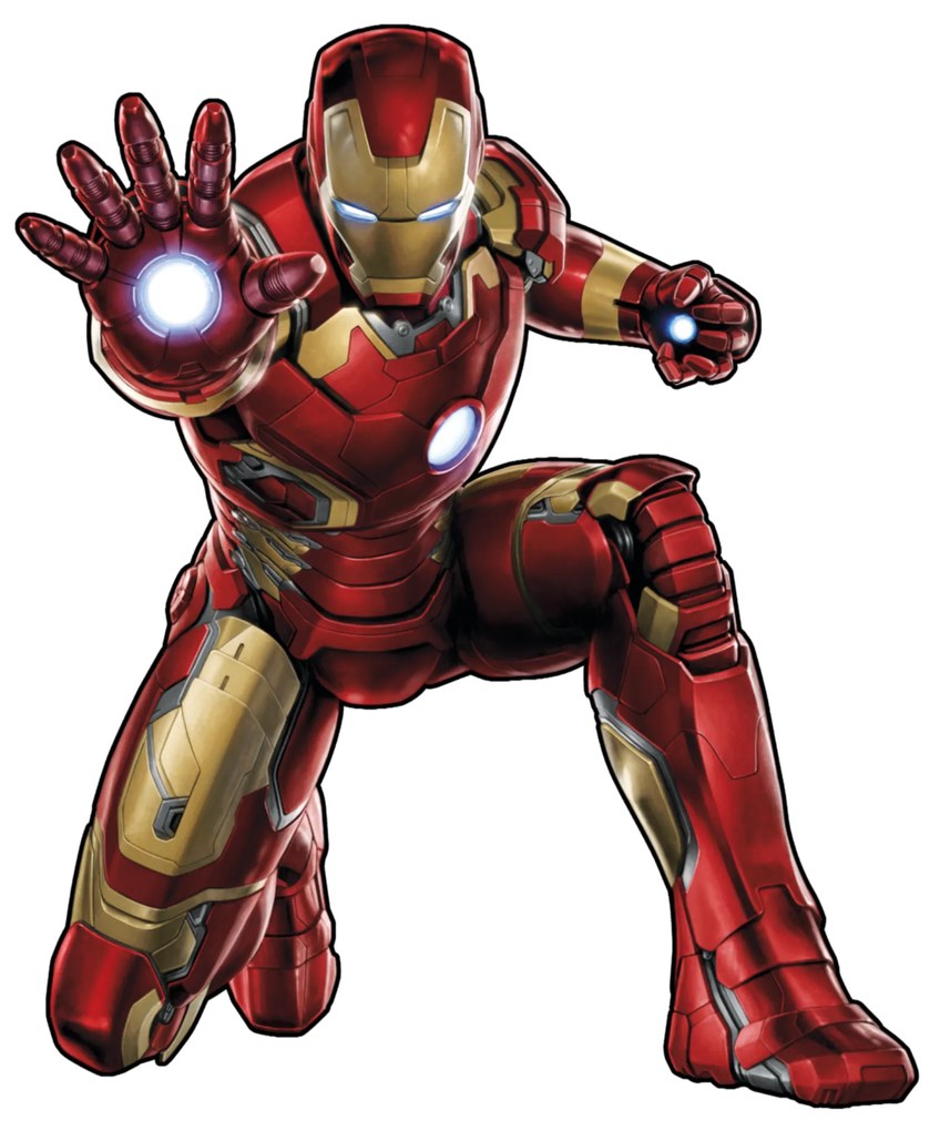 Iron Man - textilná nálepka na stenu