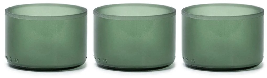 3-dielna sada sklenených misiek GREEN