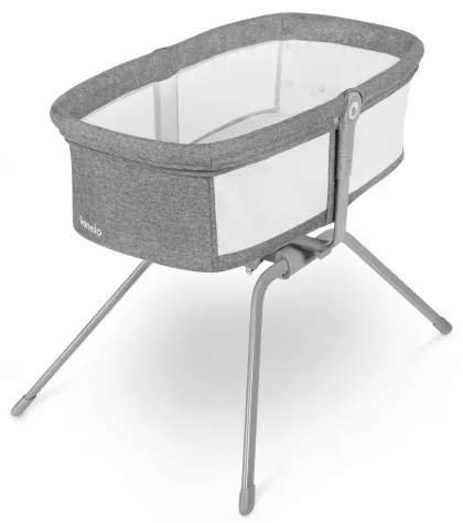 Lionelo - Cestovná postieľka 3 v 1 MALIN Šedý Kameň