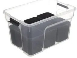 Organizér na kreatívu, LEGO a dielňu 7v1 SAMBA, vložka + 6 priehradiek, 7v1, 31x22x17