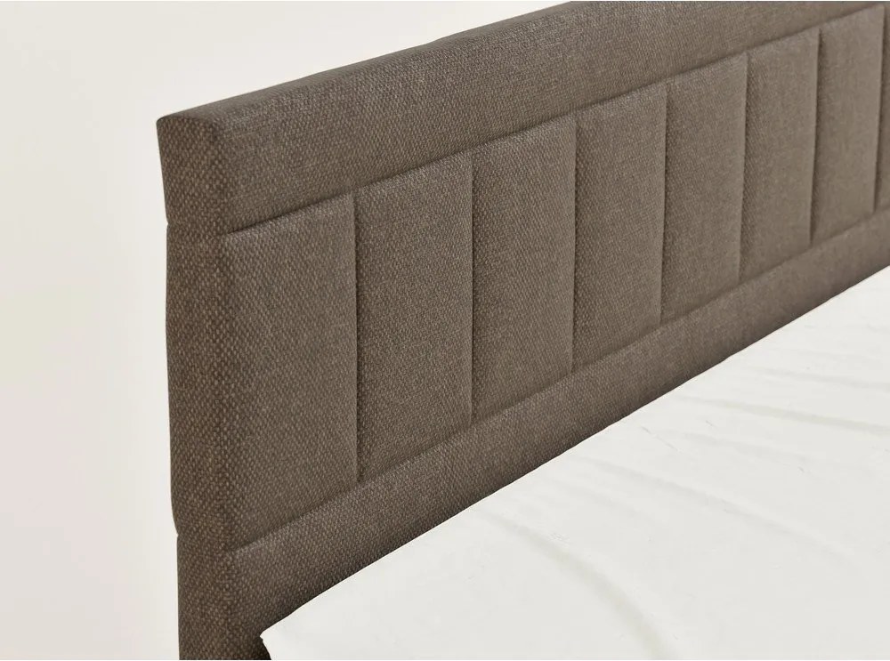 Hnedá boxspring posteľ s úložným priestorom 160x200 cm Caya – Maison de Rêve