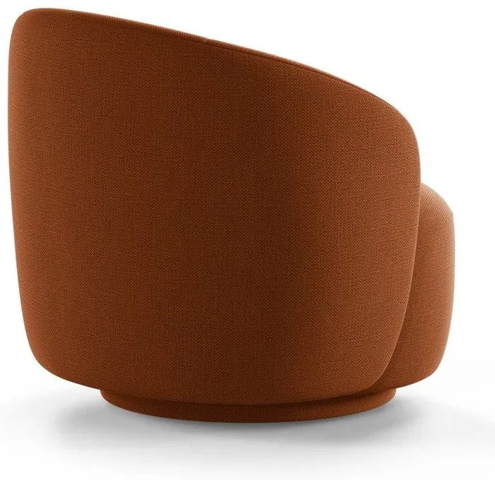 Otočné kreslo v tehlovej farbe Letizia – Micadoni