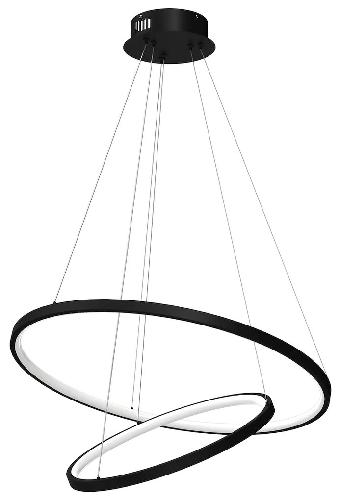Závesné LED svietidlo Hoop, 2x LED 51w, 4000k, b