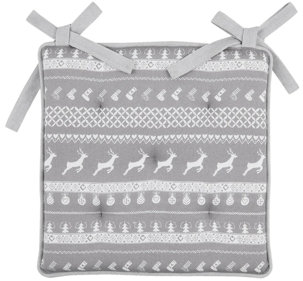 Podsedák s výplňou Nordic Grey - 40 * 40 cm