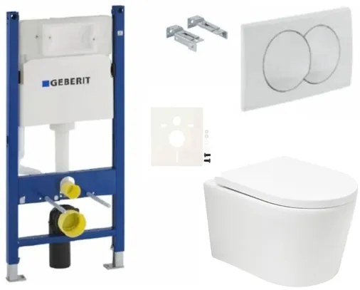 Závesný wc set SAT BREVIS do ľahkých stien / predstenová vírové splachování SIKOGESBRTORD01
