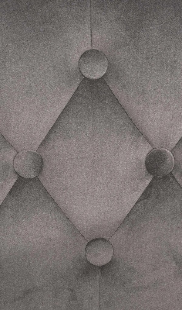 Barová stolička Dublin - zamat, biely rám Sivá