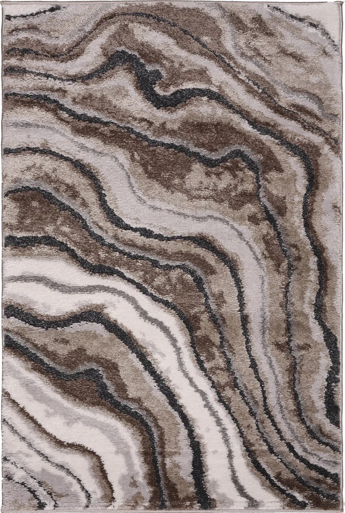 Koberec Bonanza 9106B GREY/BROWN (Dara) rozmery koberec: 160x220 cm