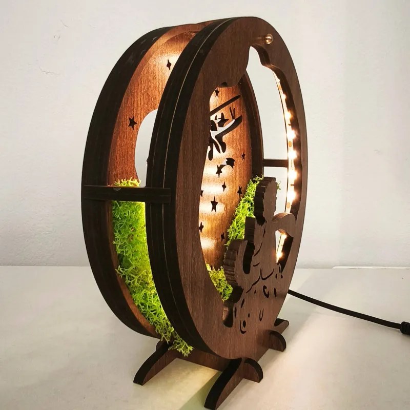 Stmievateľná LED stolová lampa s motívom Malého princa | Sentop LED0575-WENGE