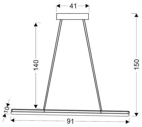 LED Luster na lanku COCONUT LED/28W/230V