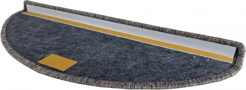 Vopi Nášľapy na schody Nature NEW hnedá polkruh, samolepiaca - 28x65 polkruh (rozmer vrátane ohybu)