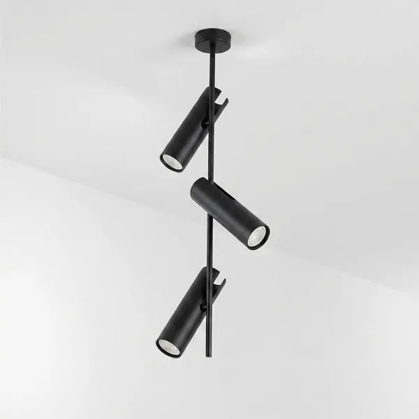 Brilagi - Luster na tyči BRANCH 3xGU10/30W/230V čierna