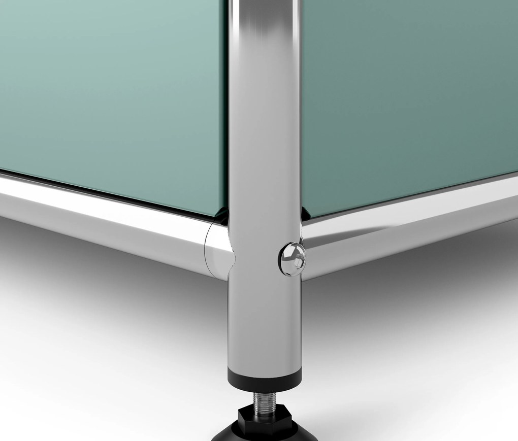 Kovová komoda »CN3« s 2 výklopnými priečinkami, šalviová