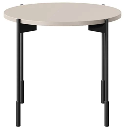 Konferenčný stolík Sonatia 45 cm okrúhly na kovových nohách - kašmír
