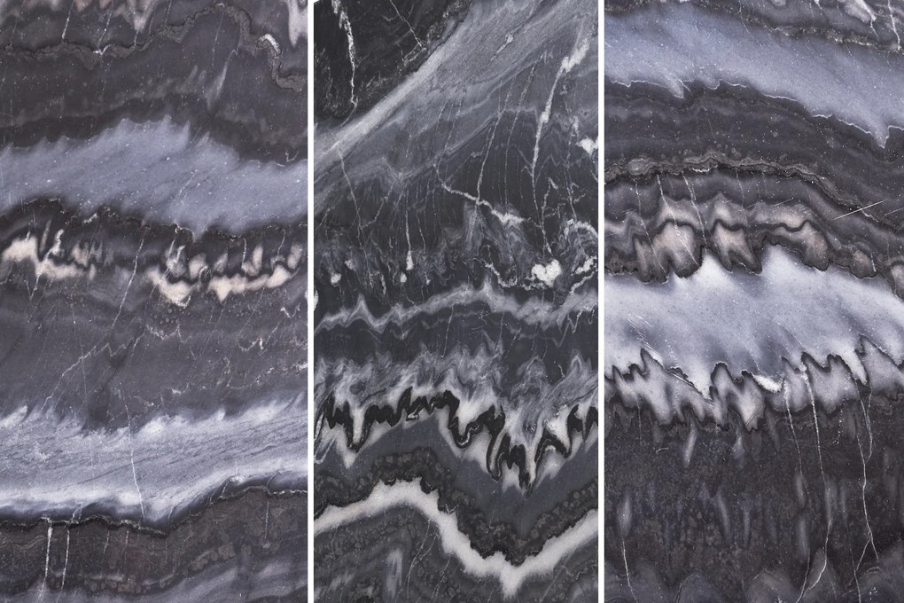 Konferenčný stolík Noble sivý mramor strieborný