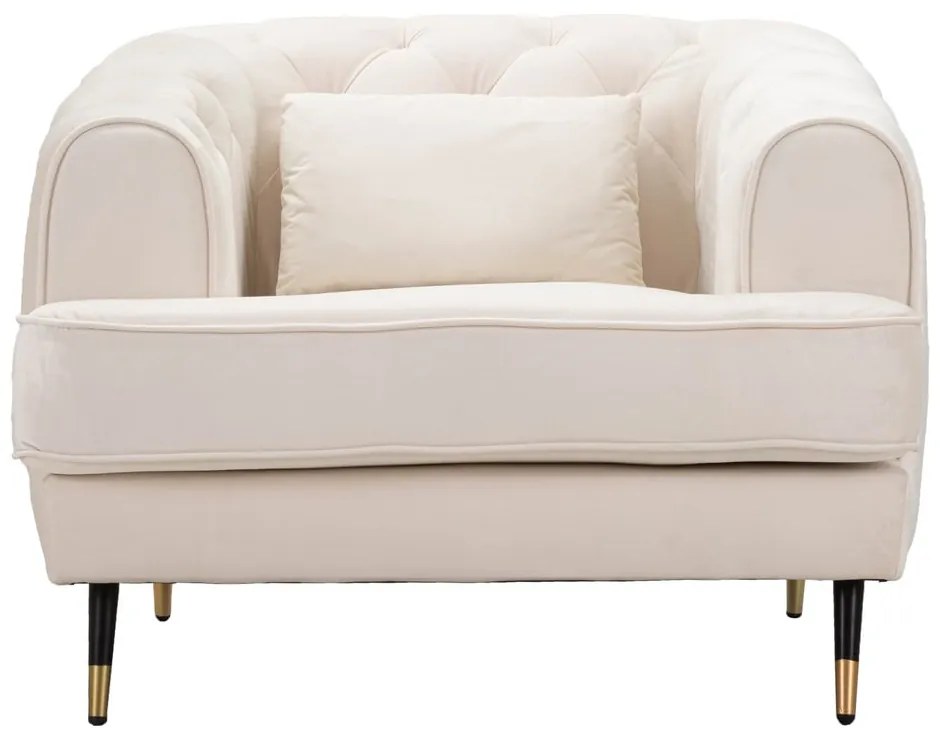 Krémové kreslo Praga – Mauro Ferretti