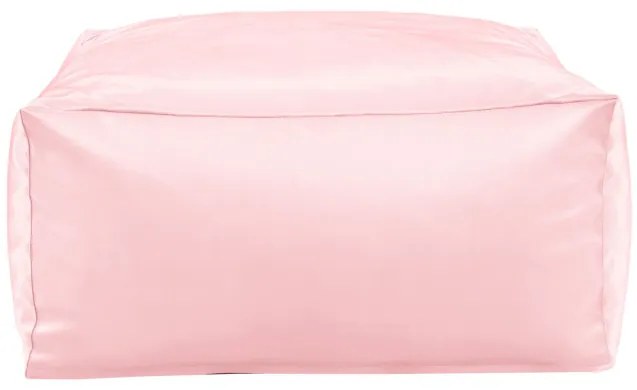 Metalická taburetka ružová ekokoža