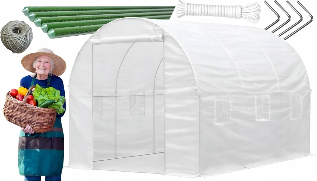 TRENDIE Fóliovník 2 x3,5m biely STANDARD