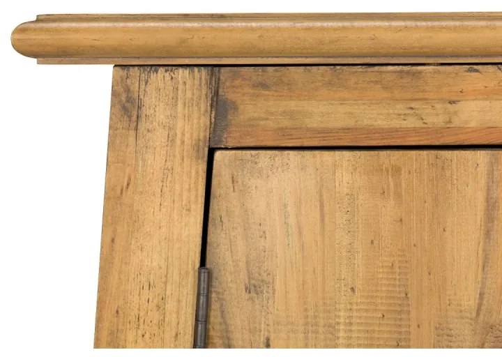 furniture-nabytek.cz - Masívna nástenná skrinka do kúpeľne Rangoon z recyklovanej borovice, lakovaná, hnedá – 42×22×70 cm