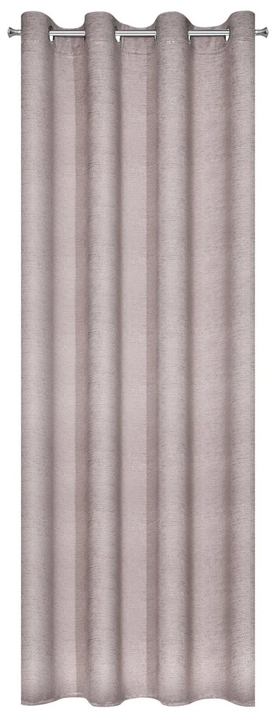 ZATEMŇOVACÍ ZÁVES NA KRÚŽKOCH MABEL 140X250 CM PÚDROVO RUŽOVÁ