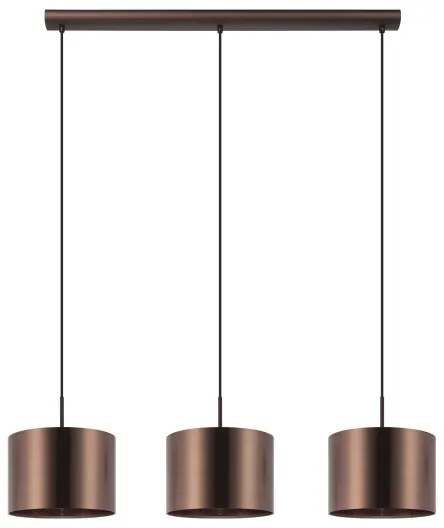 Eglo 39357 - Luster na lanku SAGANTO 1 3xE27/60W/230V medená