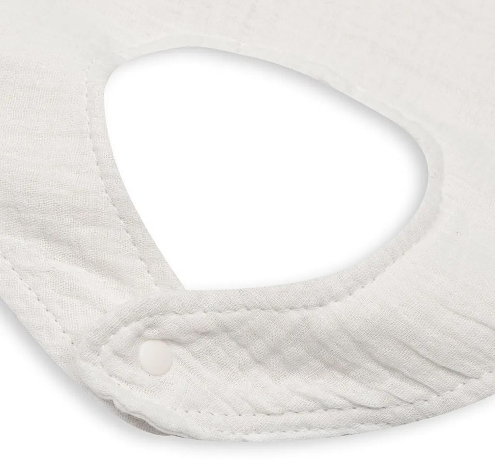 Mušelínový detský podbradník New Baby white
