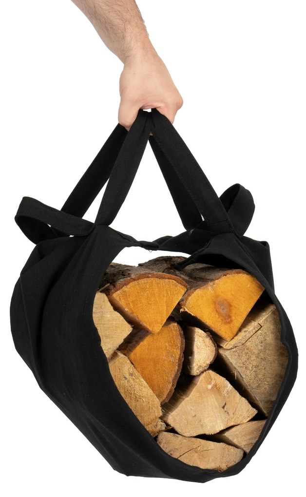 Stojan na drevo SURAT čierny