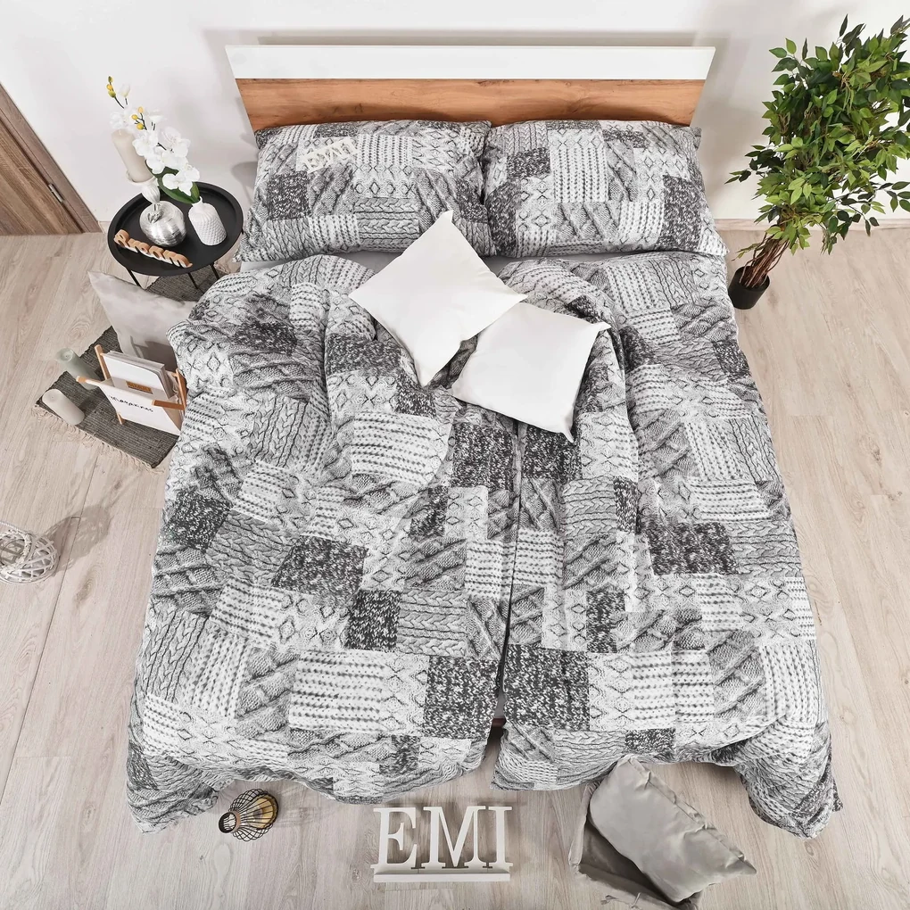 Obliečky bavlnené Mizar EMI: Francúzsky set1 200x220 + 2x (70x90)