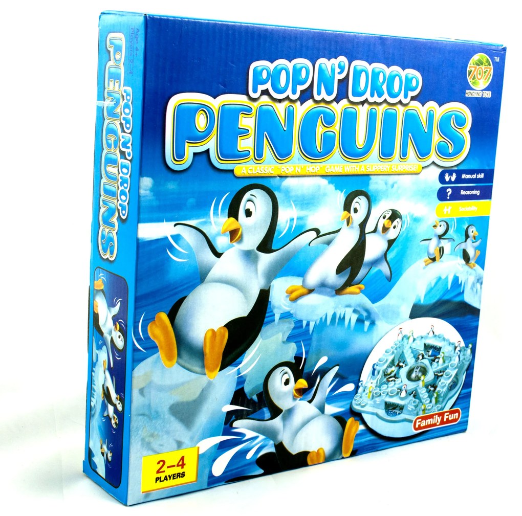KIK KX8564 Detská hra Padajúce tučniaky