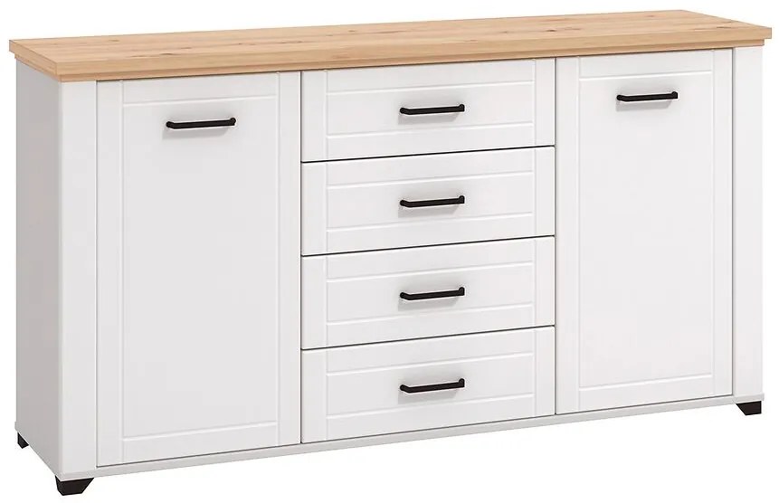 Komoda Valencia 3k4f Artisan/Biela 11011390