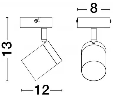 LED biele designové stropné svietidlo Alma