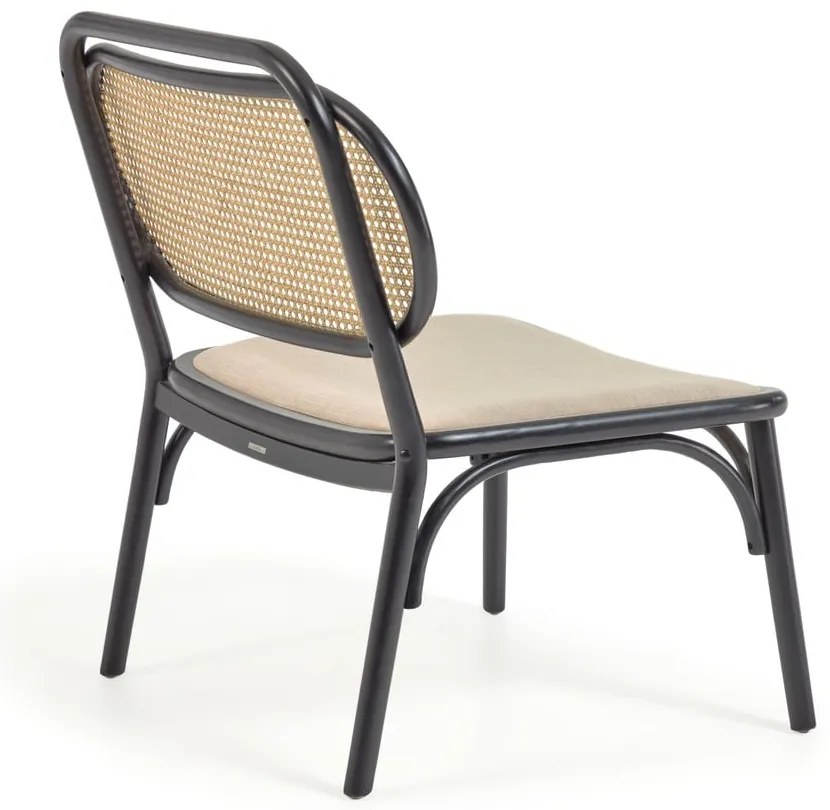 Čierne kreslo Kave Home Doriane